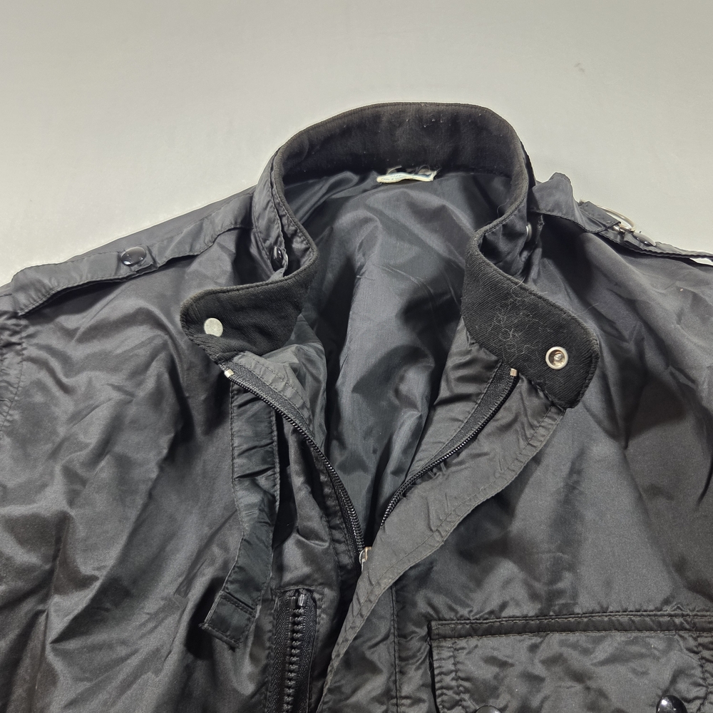 Horizon CORVETTE JACKET Men's Black Bomber Jacket with Embroidered Logo - Picture 3 of 13